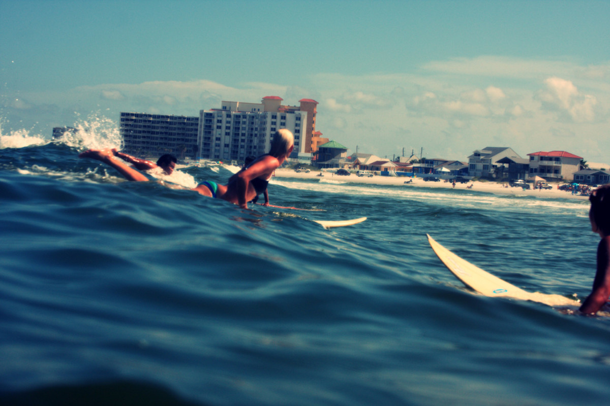 Surfing New Smyrna Beach in Florida, home of Billabong surfer Lindsay Perry. Photo: Kevin N. Murphy/Flickr