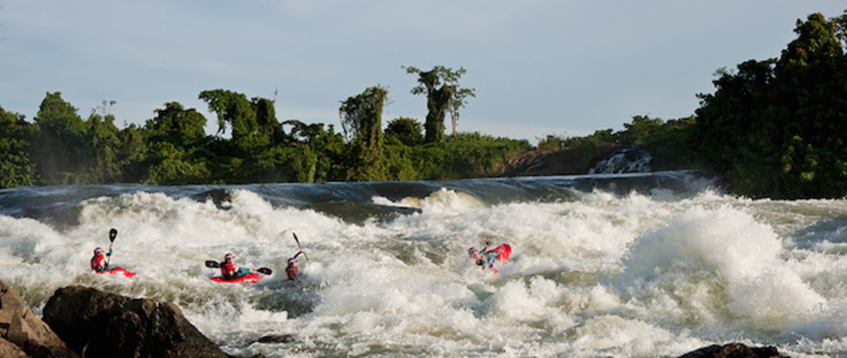 Bujagali Falls before the dam. Photo by Leslie Alsheimer