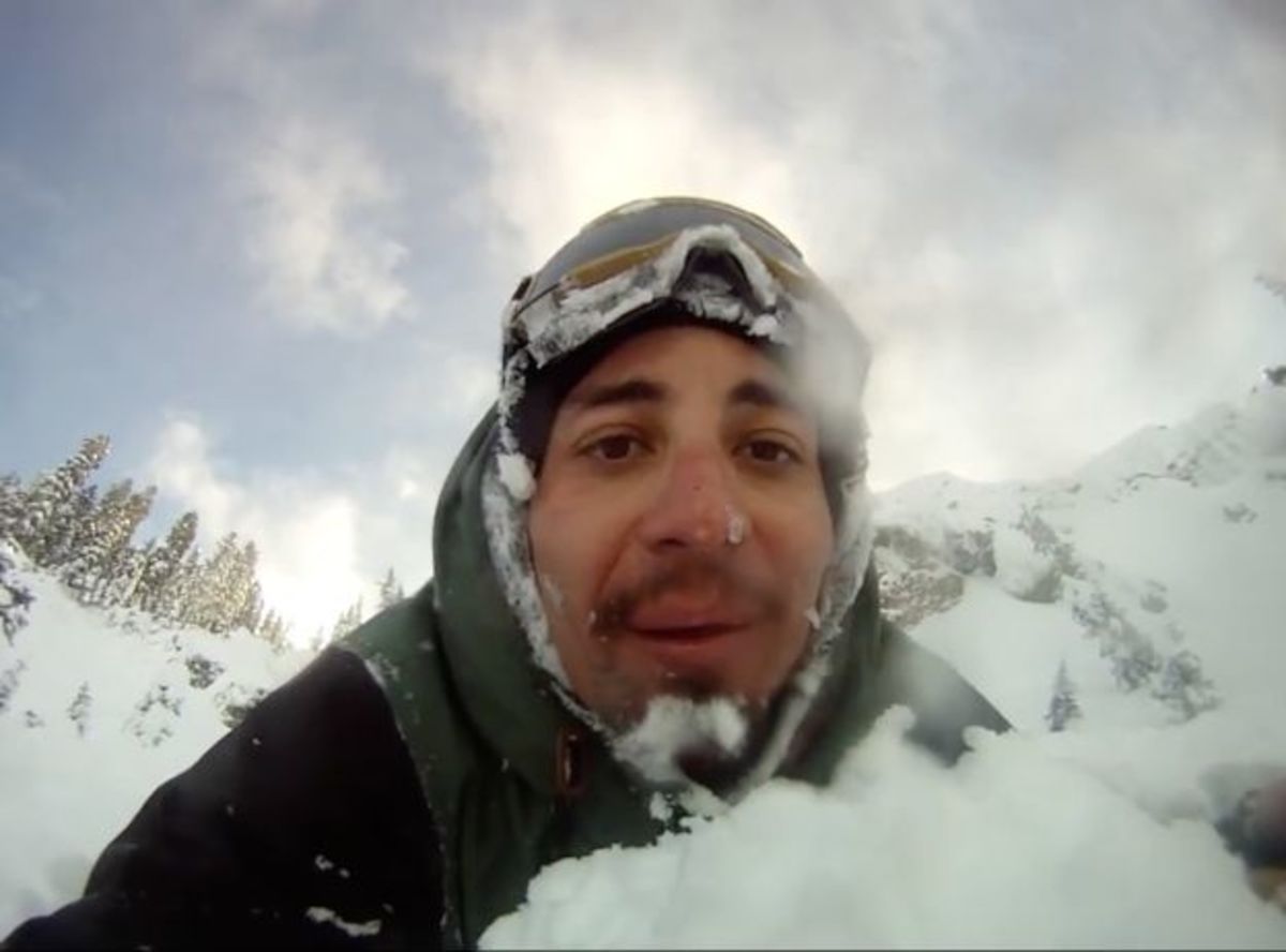 Snowboarder Christian Michael Mares survived an avalanche but faces possible prosecution for trespassing.