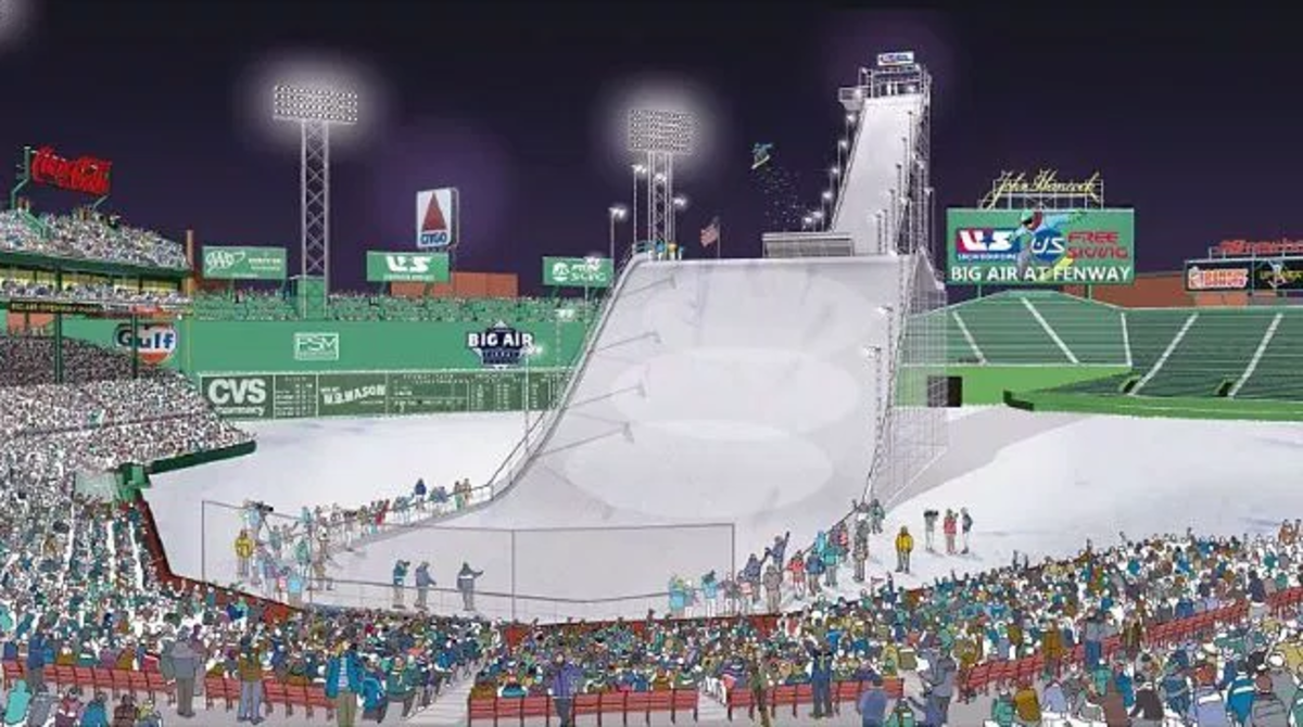 Beantown meets Big Air in one of the world's most famous stadiums. PHOTO: USSA