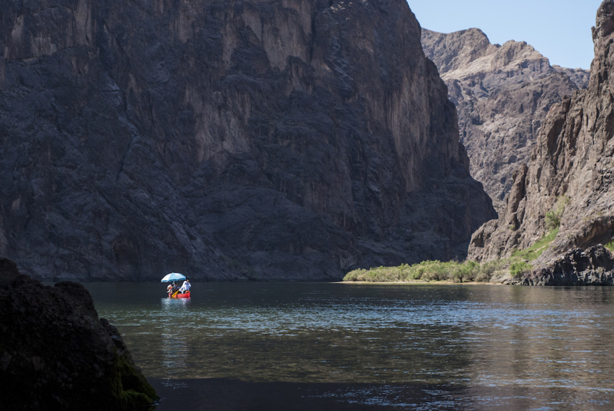 BRING A SUN-BRELLA: It rarely rains in Black Canyon.