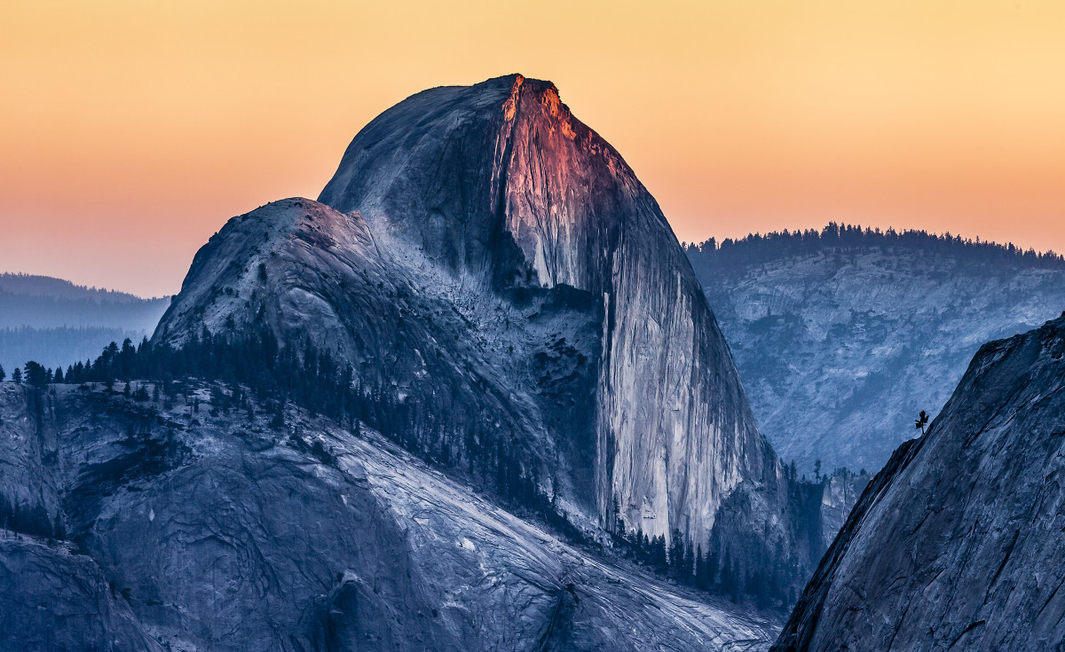 Top of Half Dome in Yosemite National Park