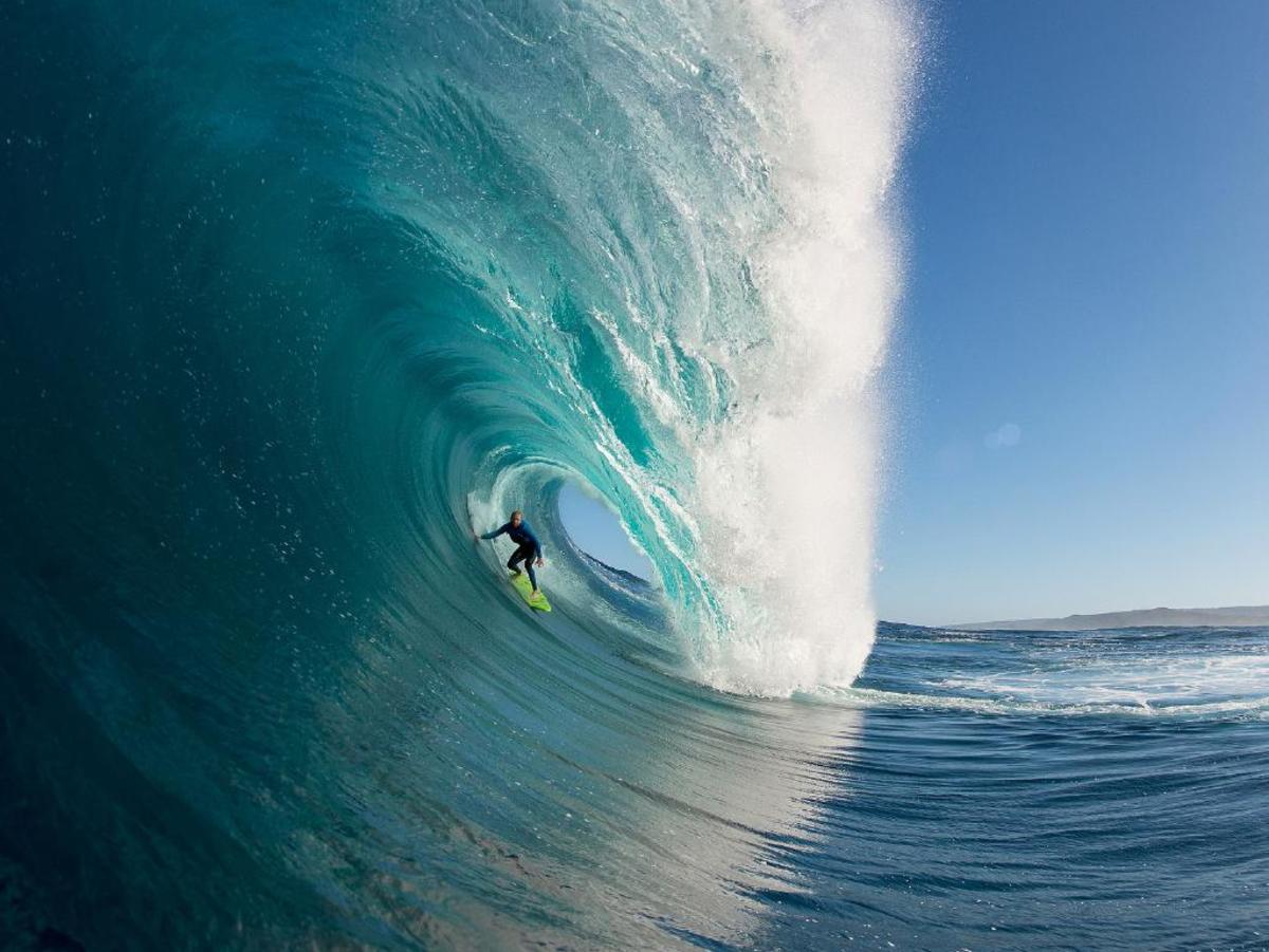 Mark Mathews in the belly of the beast. Photo Russell Ord
