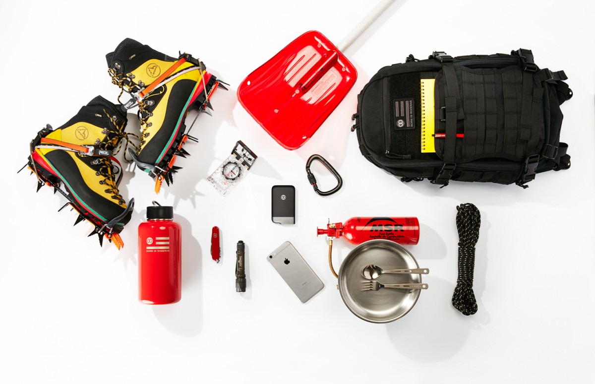 One of the smallest items in this photo can save your hide in the backcountry if you get lost. Photo: Beartooth