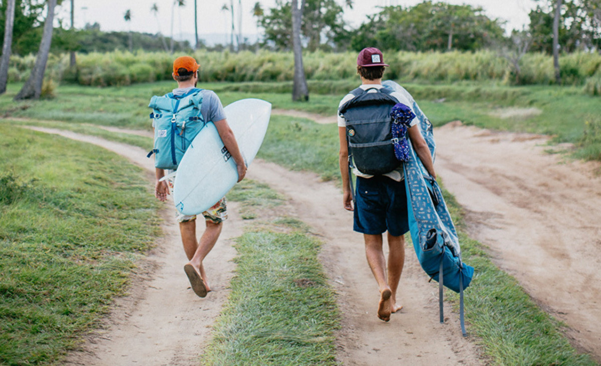 As you can see, the High and Dry 40 works for tropical adventures as well. Photo: Courtesy Poler Stuff