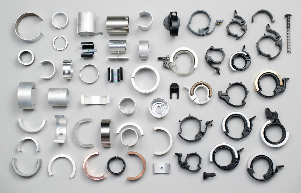 A portion of the prototypes that led to the Oi. Photo: Courtesy of Knog 