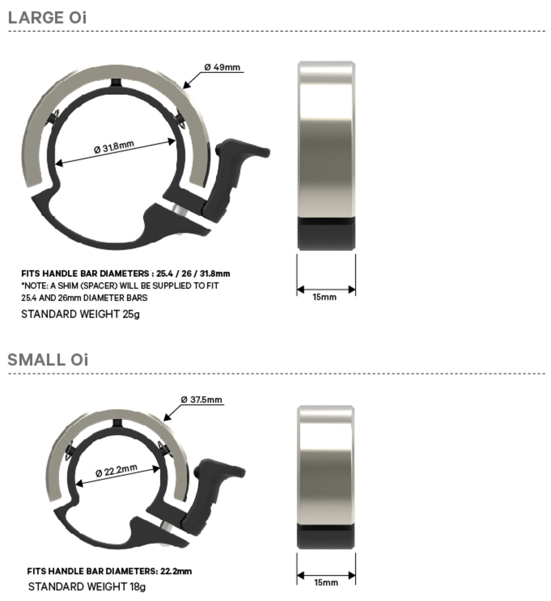 Detail of the large and small Oi. Photo: Courtesy of Knog