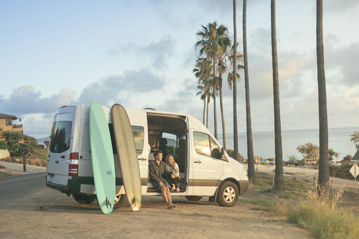 Living in a van together has become a relationship right of passage for many adventure couples. Photo: Courtesy Van Ventures