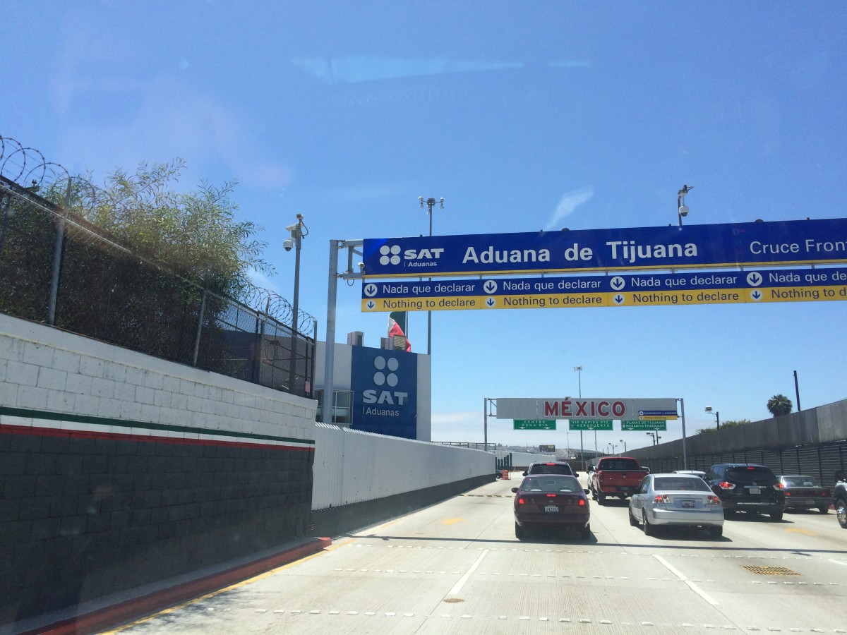 Driving into Mexico. Photo: Courtesy of Cyrus Saatsaz