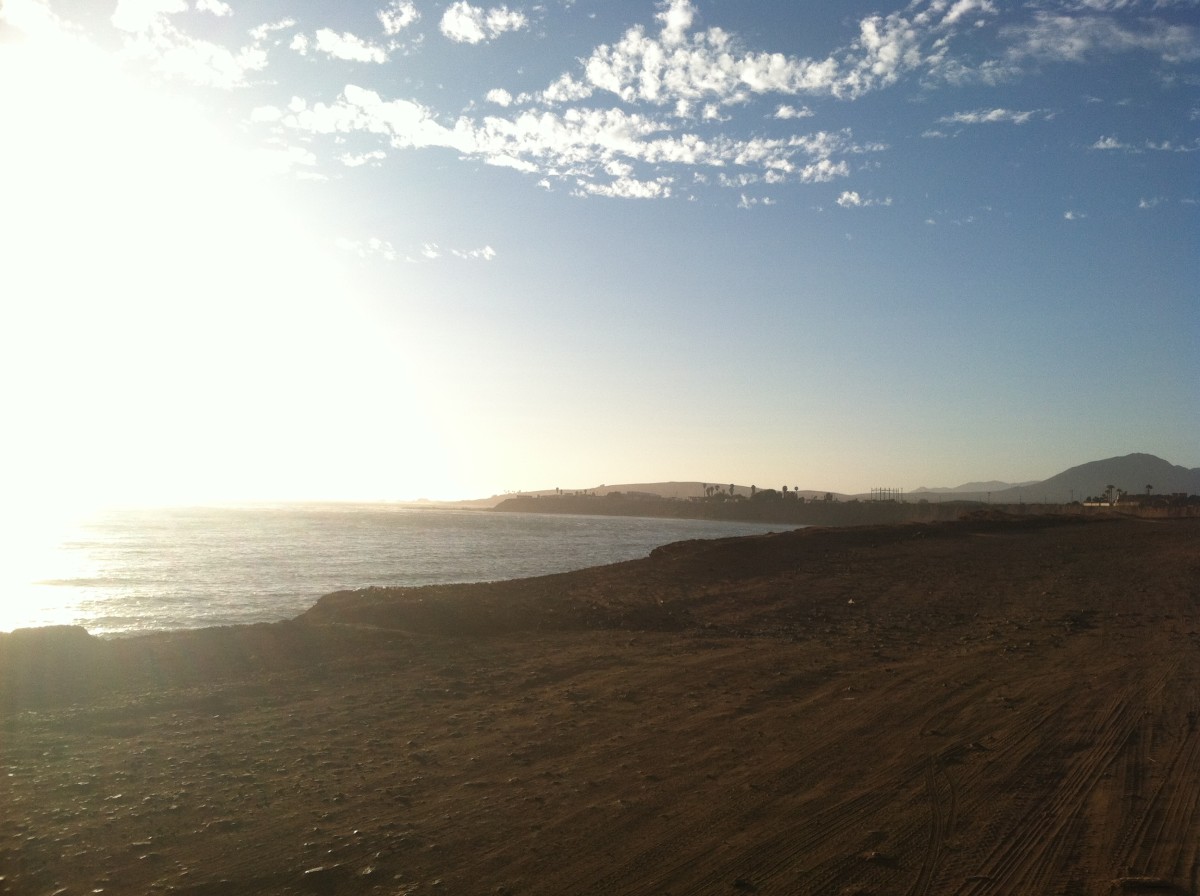 The dirt road that leads to Coyote Cal's. Photo: Courtesy of Cyrus Saatsaz