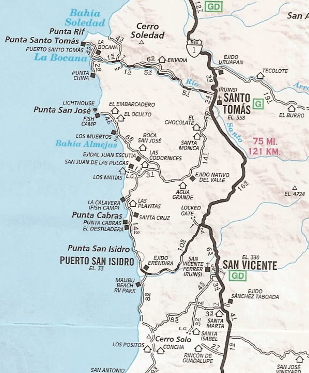Map of Eréndira and the surrounding region. Photo: Courtesy of Cyrus Saatsaz