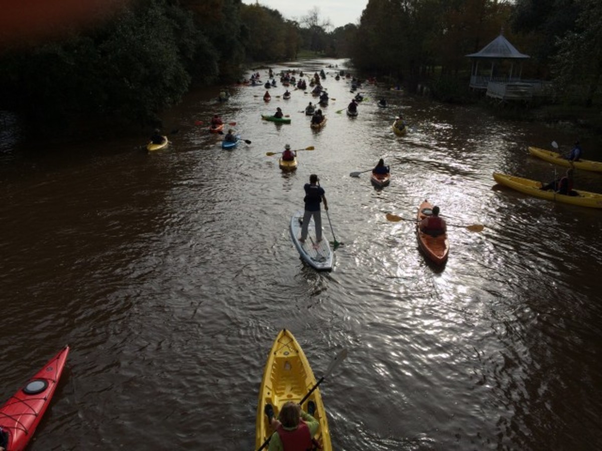 Paddlers taking in the sights of Cajun Country. Image courtesy of Conni Castille.