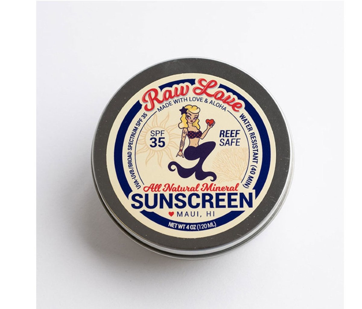 raw sunscreen