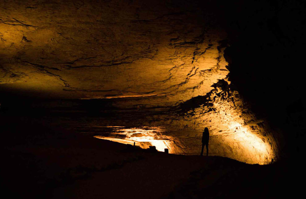 Finding inspiration in Mammoth Caves. Photo: Courtesy of Hike and Draw