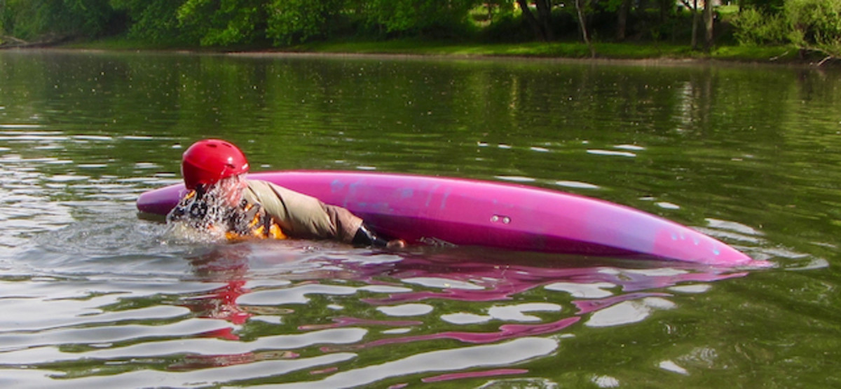 Executing basic survival maneuvers is great preparation for a safe day of kayak fishing on the river. Photo Jeff Little