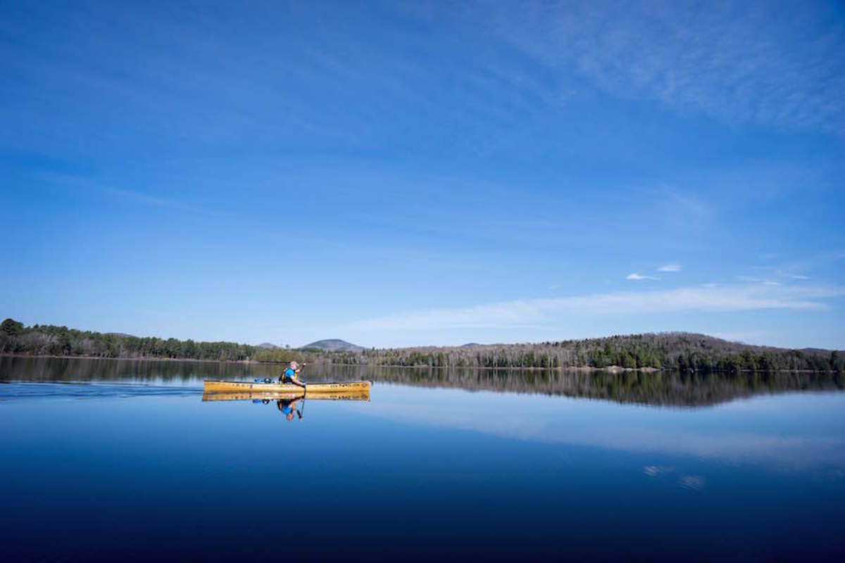 Quiet water on the NFCT. Photo by Brian Threlkeld.