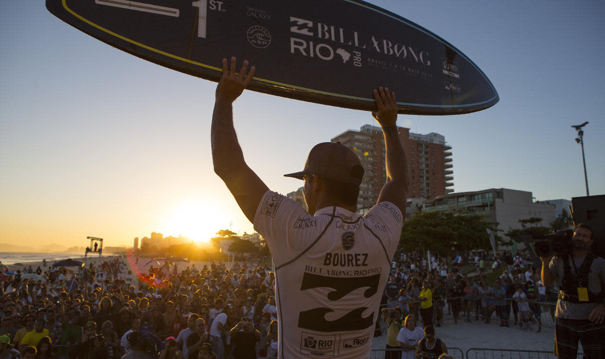 Bourez has returned to Brazil every year since, and won the competition in 2014. Photo by WSL