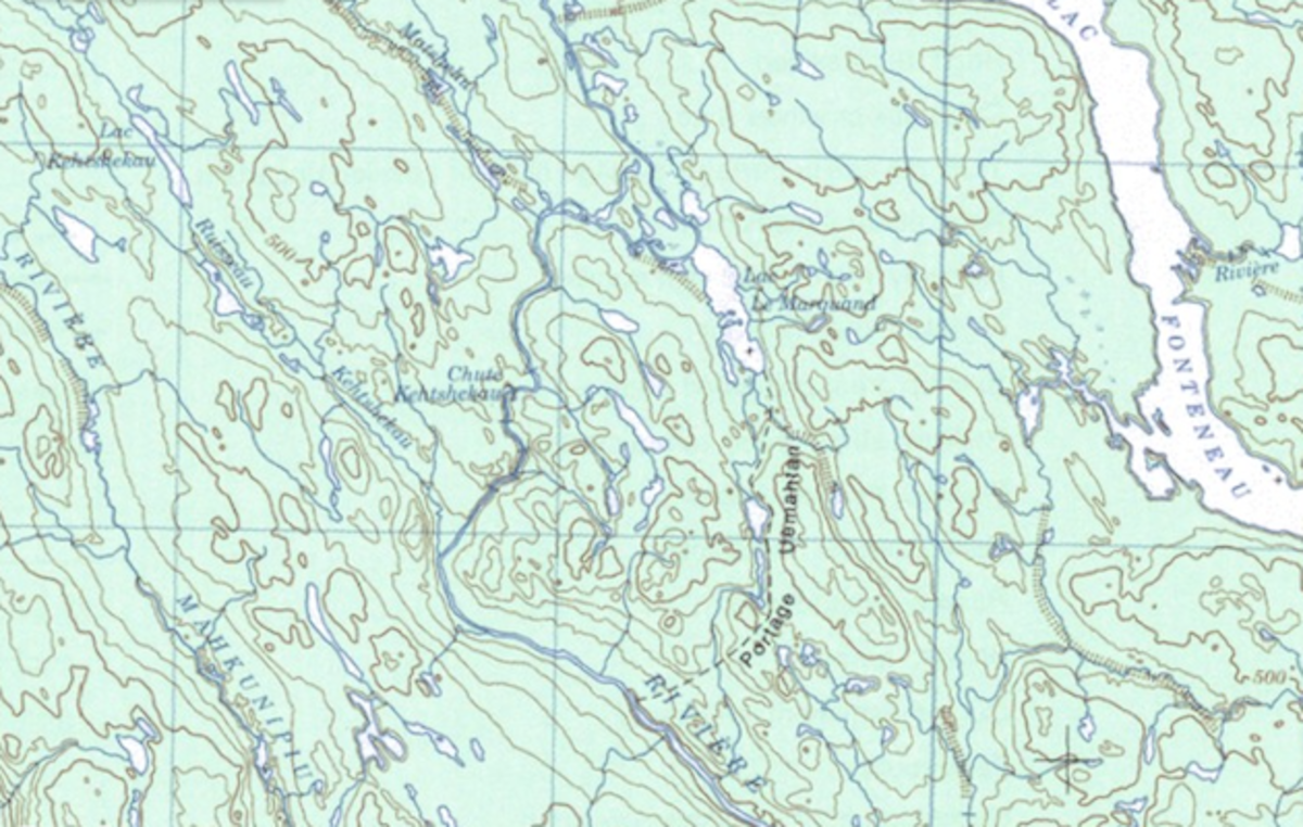 The portage route.