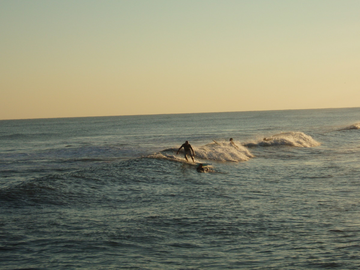 A Texas surfer on a nice Galveston day. Photo: Courtesy of Thomas Sperre