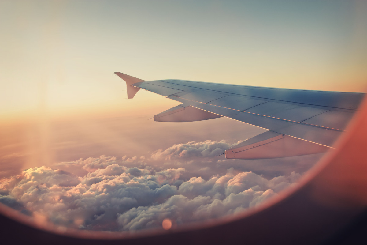 sleeping on a plane