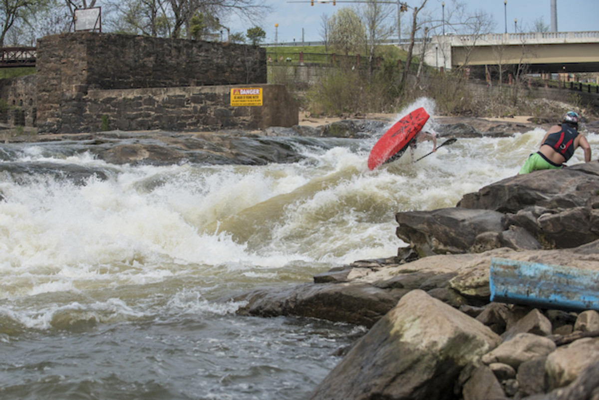 Hunter Katich throwing a loop in the Cutbait channel. Photo by Aaron Schmidt.