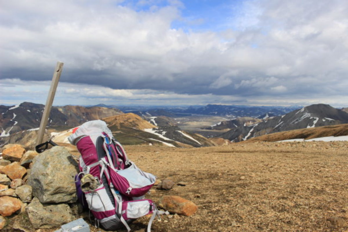 Day one of the Laugavegur trek, which starts in Landmannalaugar. Photo Credit: Mattie Schuler