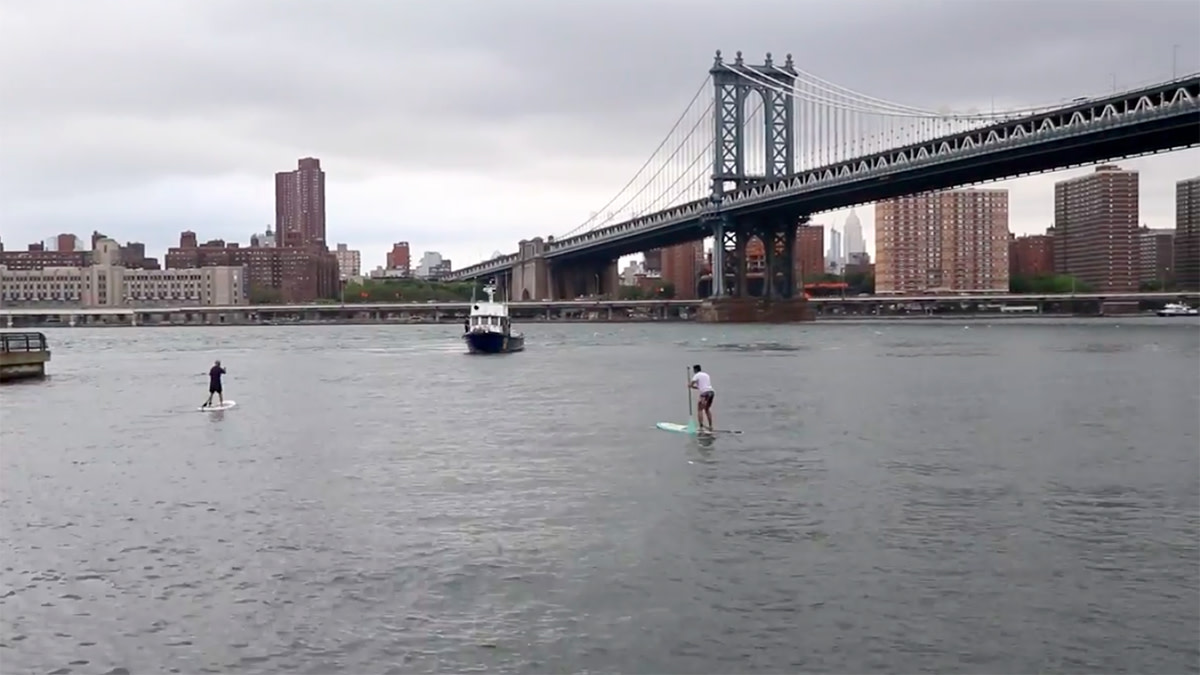 Casey Neistat standup paddleboard East River