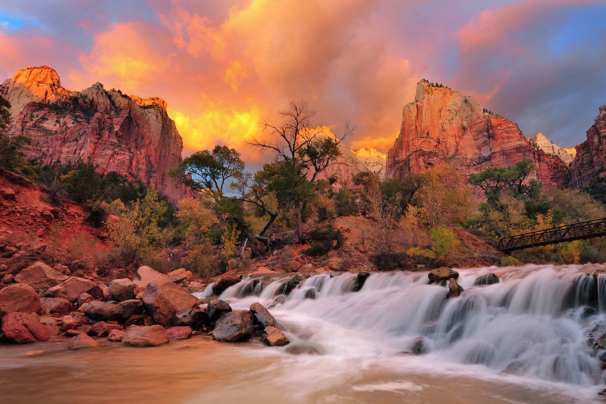 Zion National Parks red rocks