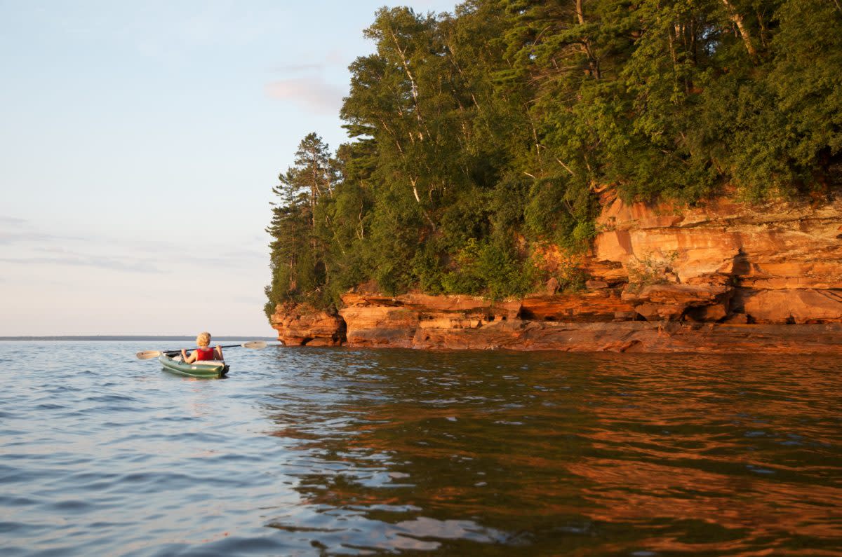 overnight kayak trip apostle Islands