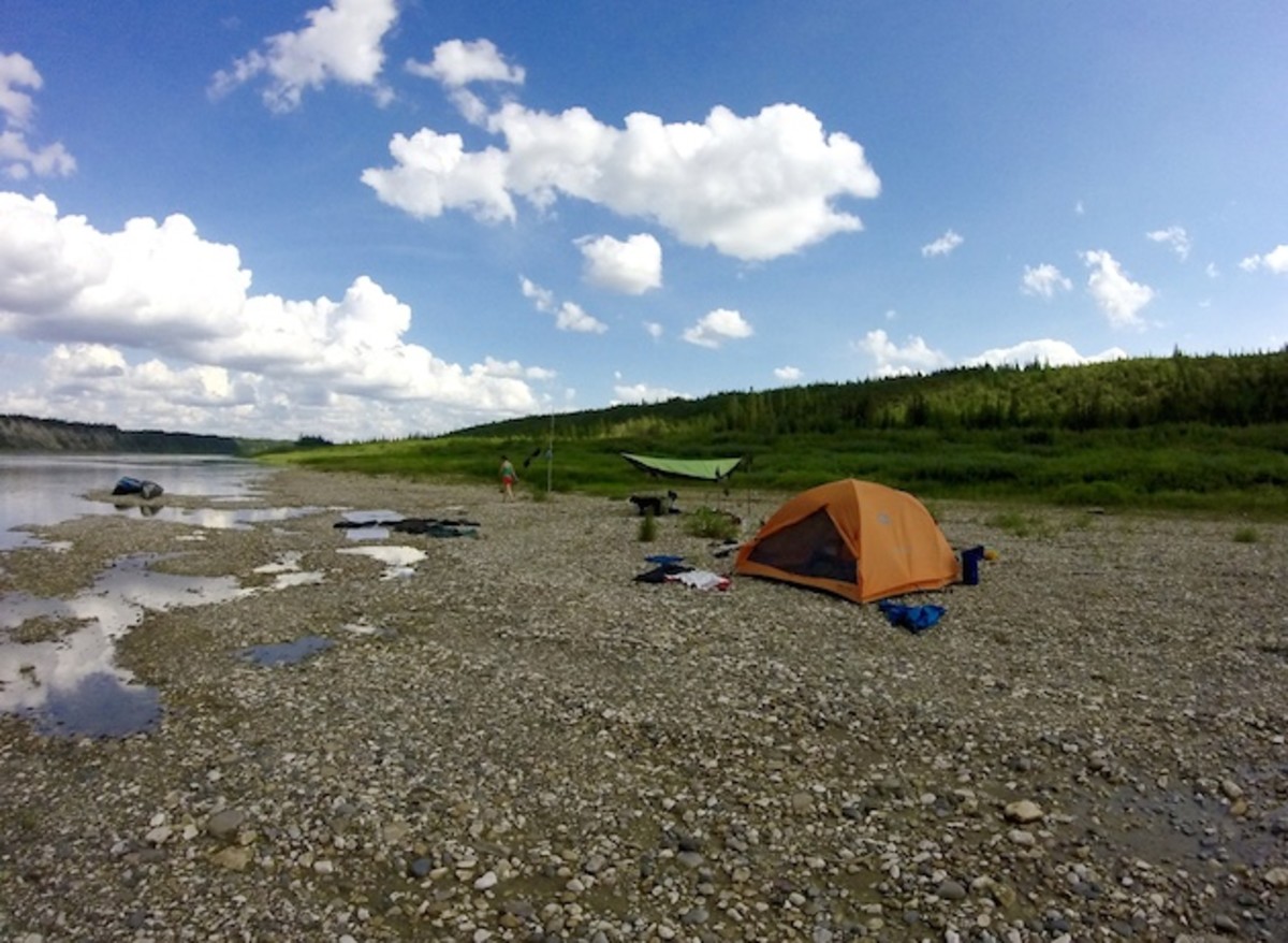 River bed campsite on God's River.