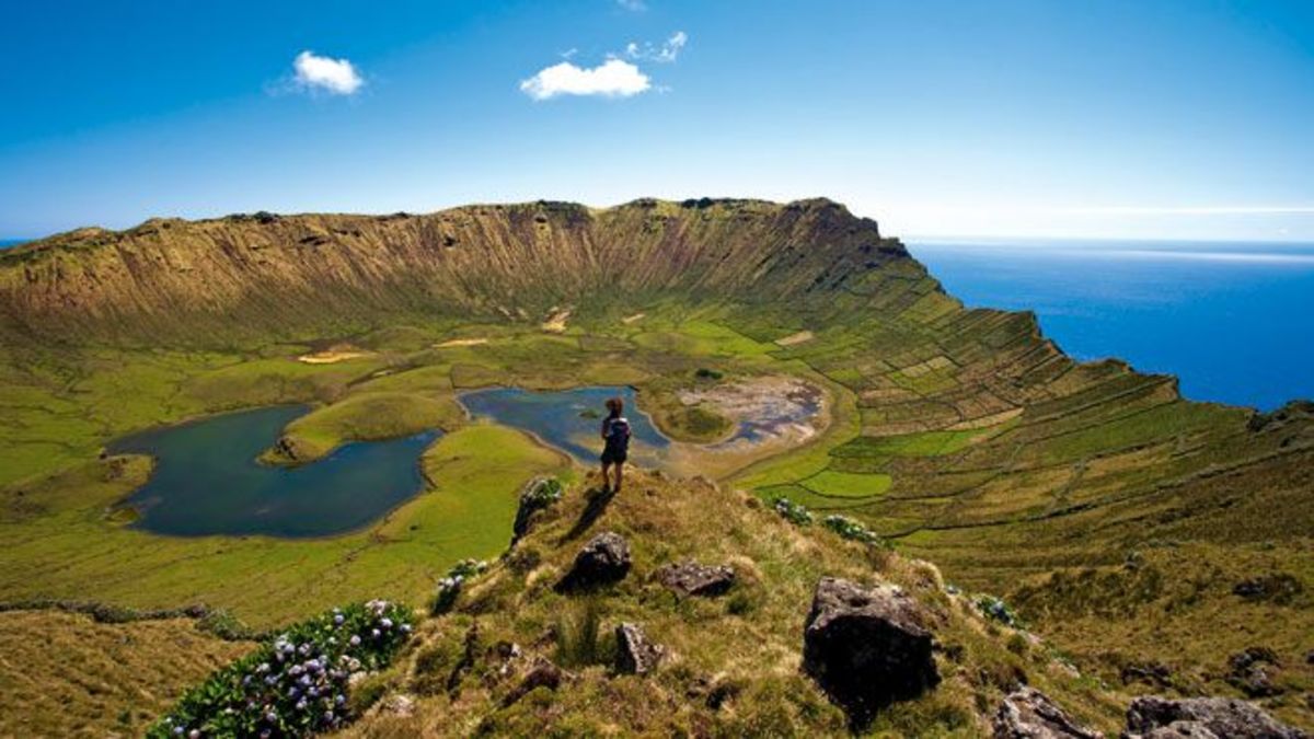 A caldera in the Azores. Photo by Visit Azores