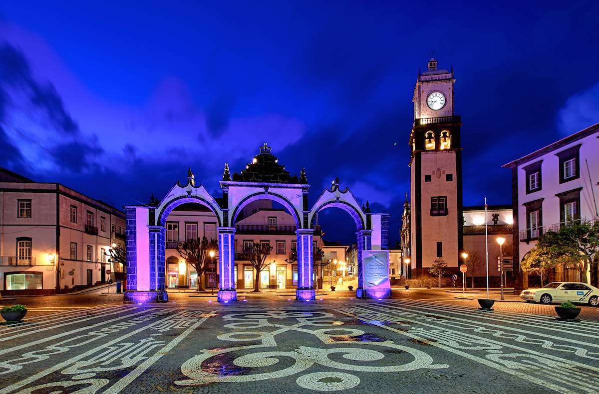 The Portas da Cidade (Gates to the City) of Ponto Delgada. Photo by Visit Azores