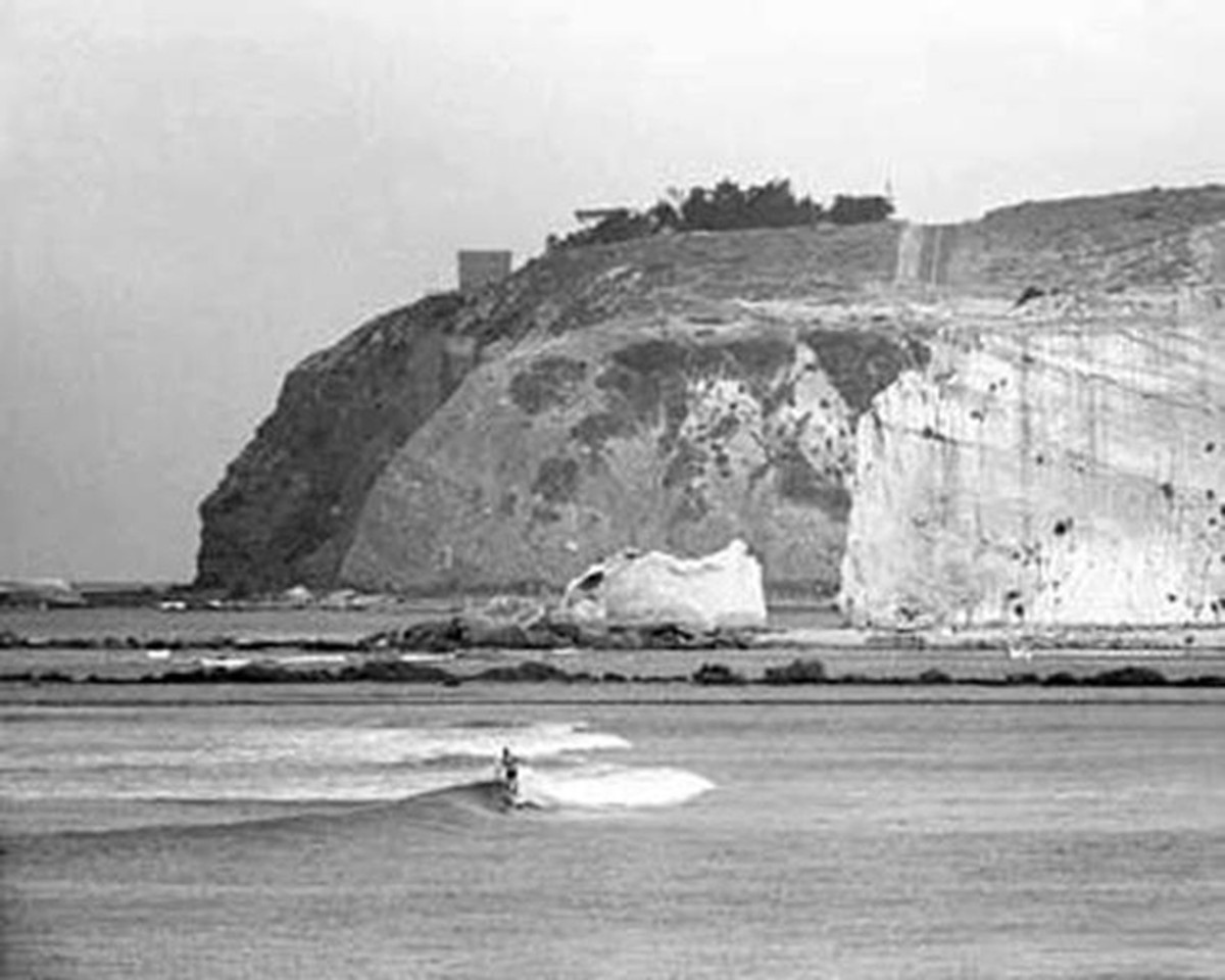 Pre Harbor surfing at Doheny State Beach. Photo: Courtesy of Doheny State Beach Interpretive Association