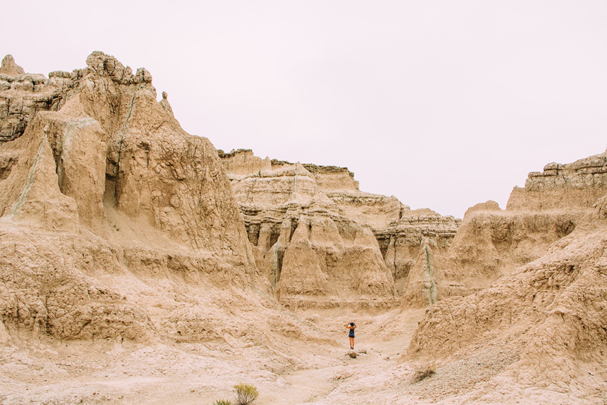 Want to feel smaller? Head to the Notch Trail in Badlands National Park. Photo: Brandon Scherzberg