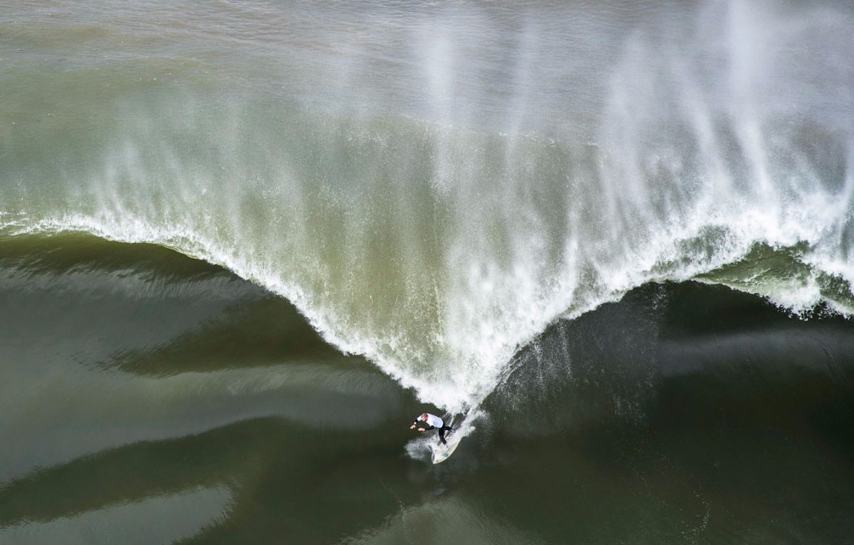 A drone's eye view of the power and danger of Ours. Photo Red Bull Cape Fear