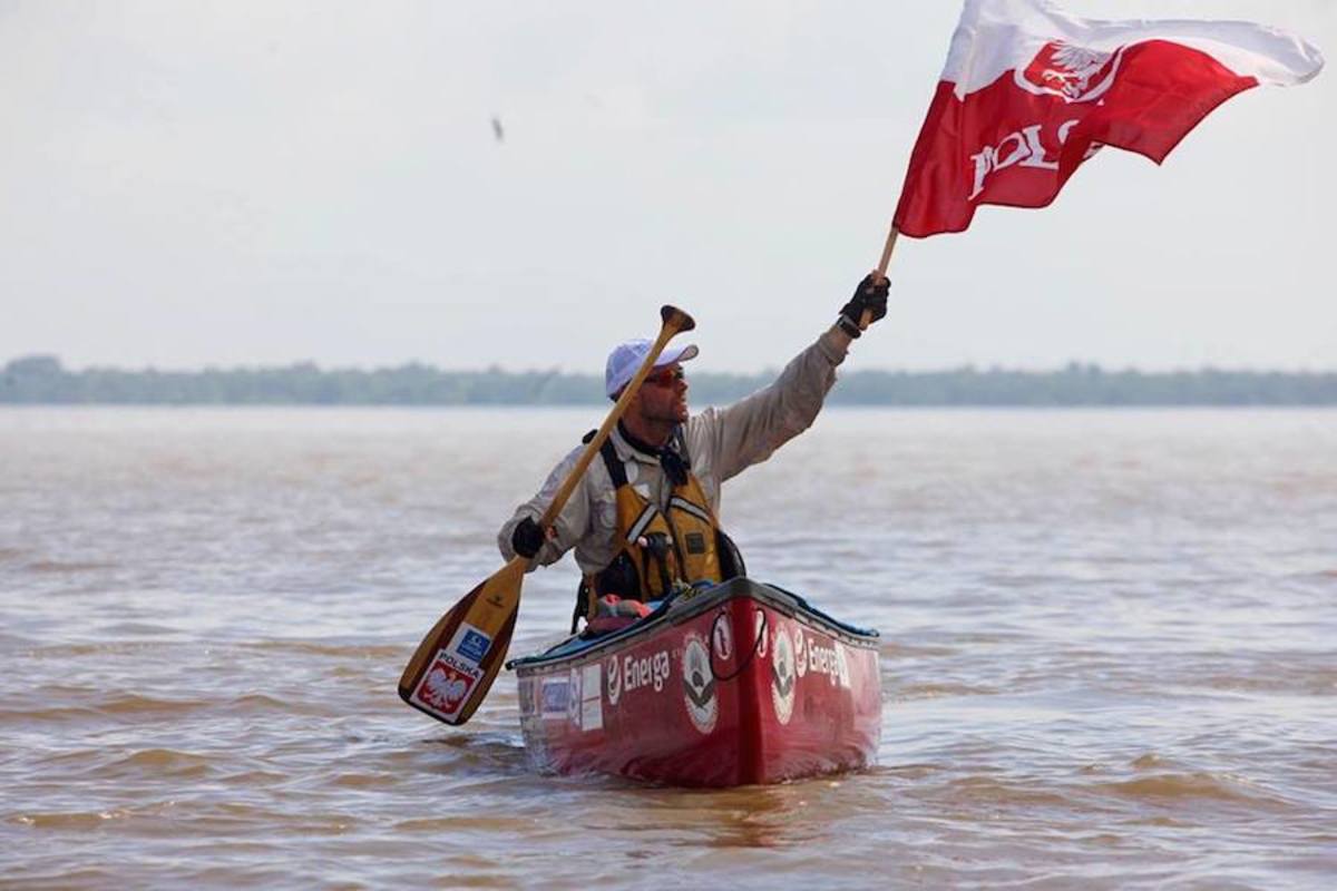 World-record claimant Marcin Gienieczko on the Amazon, 2015. Photo via Facebook