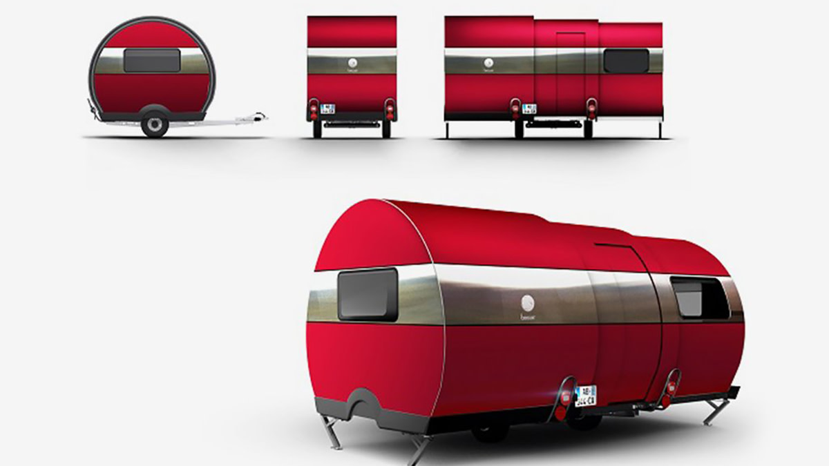 The Beauer 3X trailer grows from 13-feet to nearly 40-feet in 20 seconds. Photo: Courtesy of Beauer