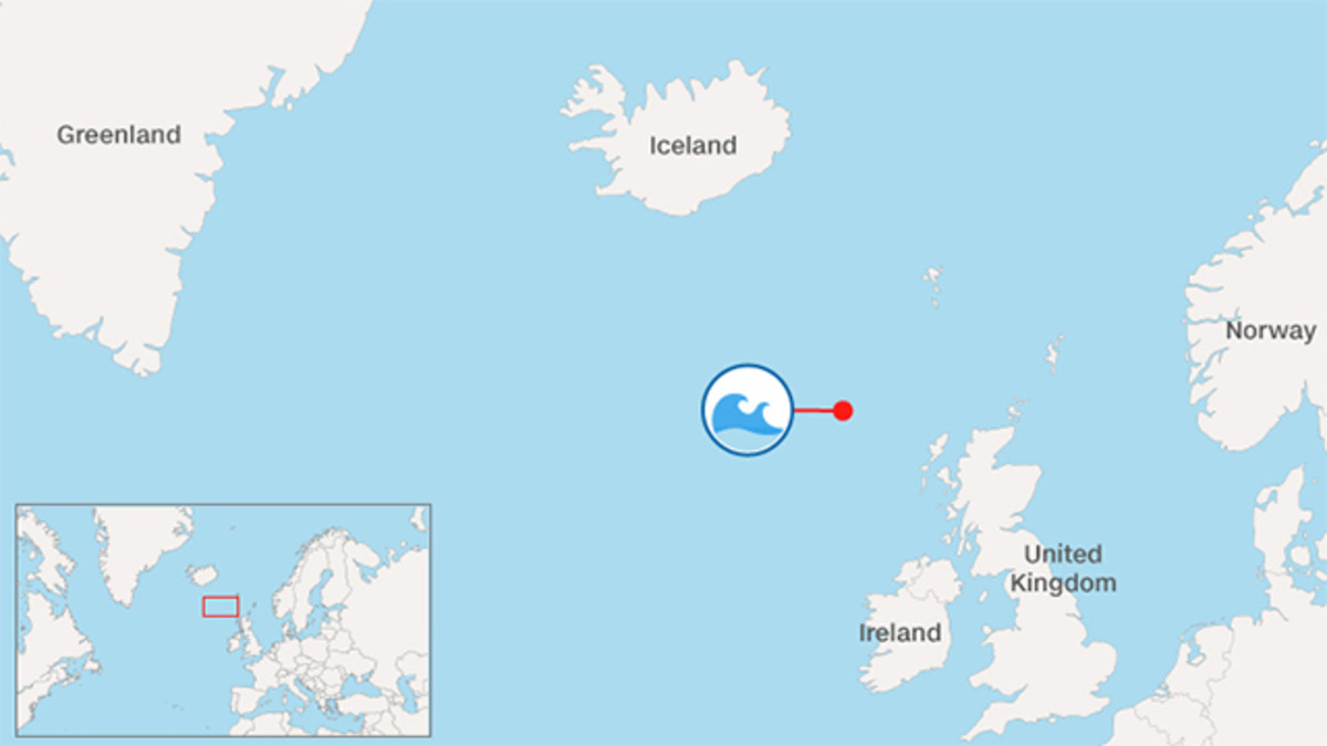 CNN plotted where the buoy is located. Photo: Courtesy of CNN