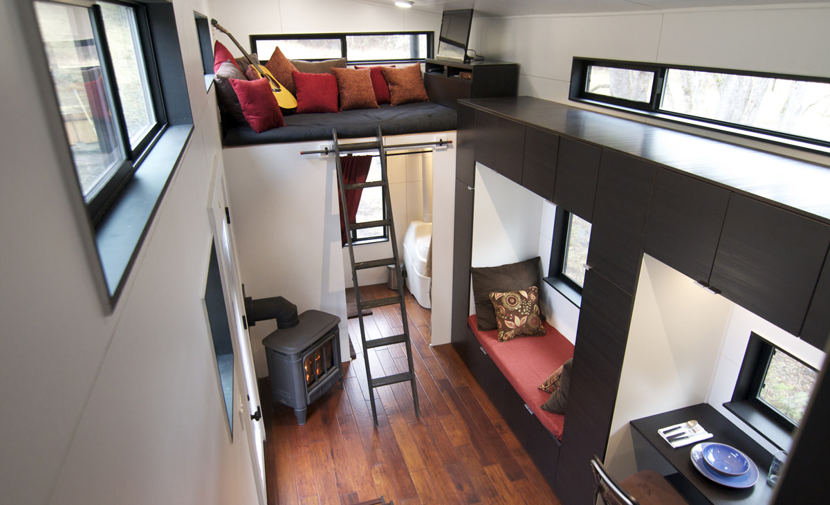Cute? For sure. Tiny Homes Appendix would the need for lower minimum ceiling heights, sleeping lofts, more lenient loft access requirements adjustments to the emergency egress, and rescue requirements from bedroom spaces. Photo Courtesy of Gabriella Morrison.