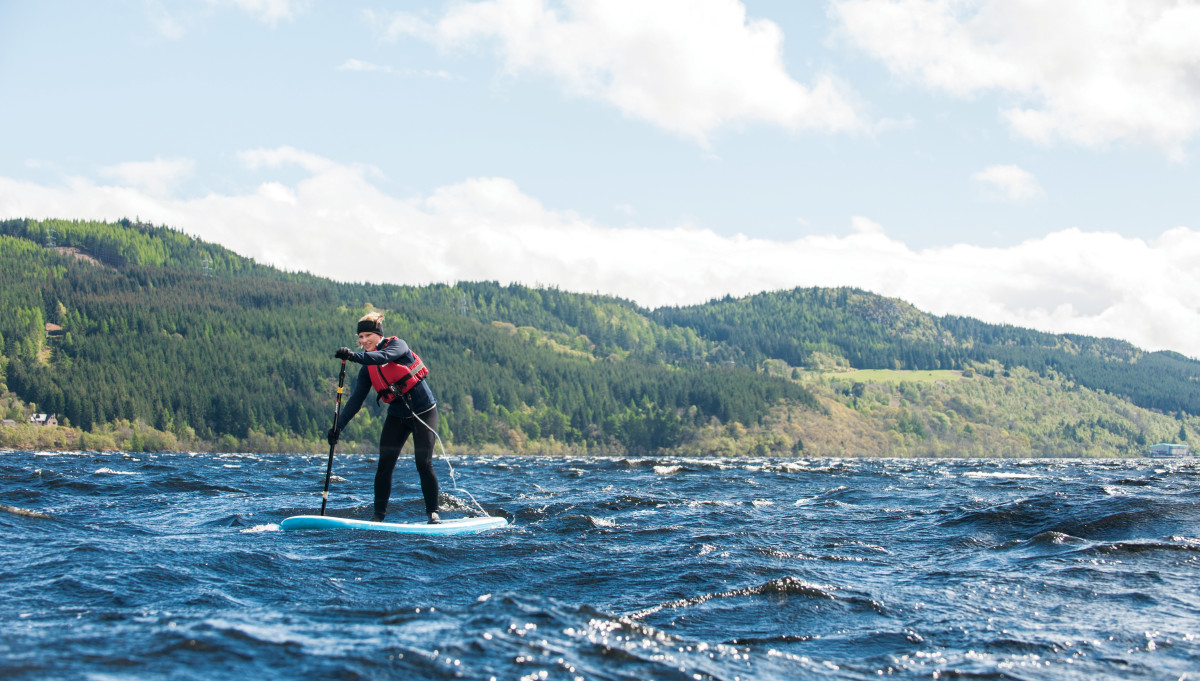 Downwinding on Loch Ness, Scotland. Photo: Aaron Black-Schmidt