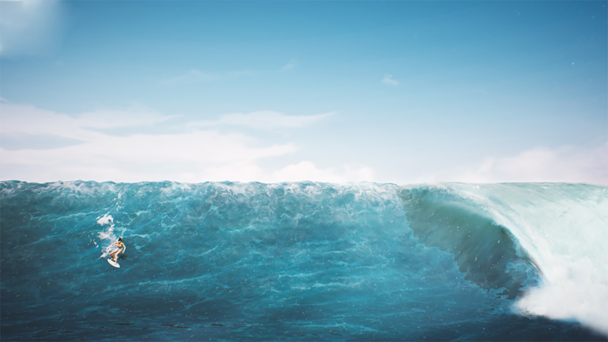 A bigger wave from "Surf World Series". Photo: Courtesy of Surf World Series
