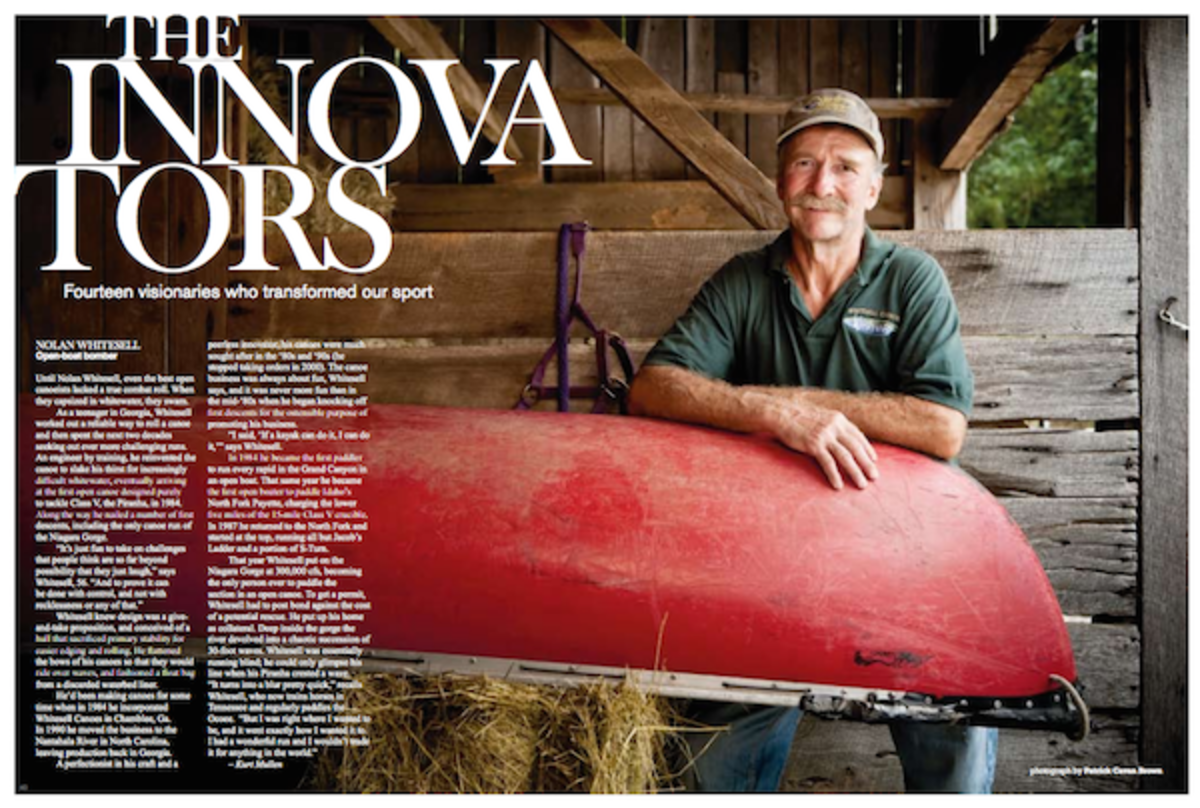 This story first appeared as part of our Innovators feature in the Dec 2009 Canoe & Kayak. Photo by Patrick Cavan Brown