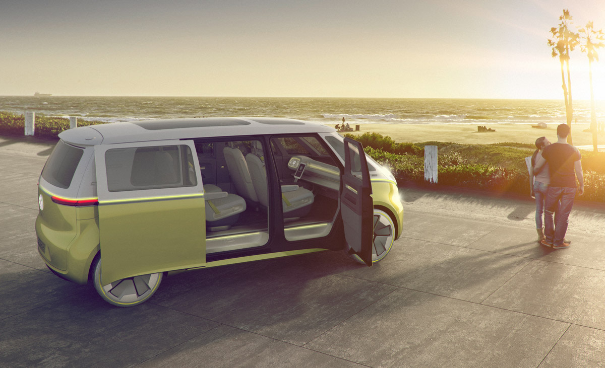The ultimate surf vehicle goes electric. Photo: Courtesy of Volkswagen