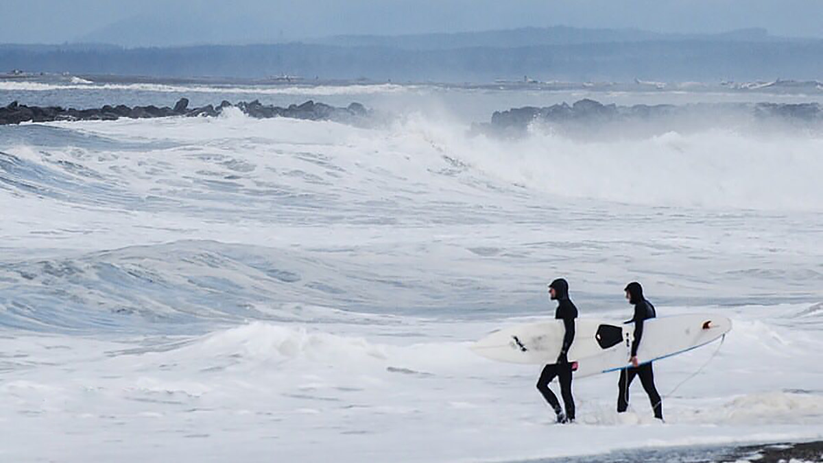 Surfing in Westport. Photo: Courtesy of Kickstarter