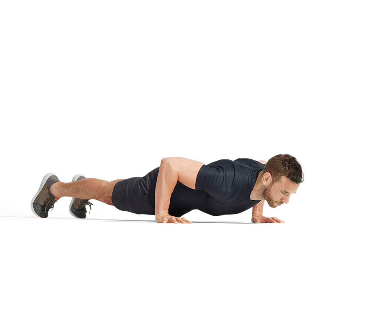Chest-to-floor pushup