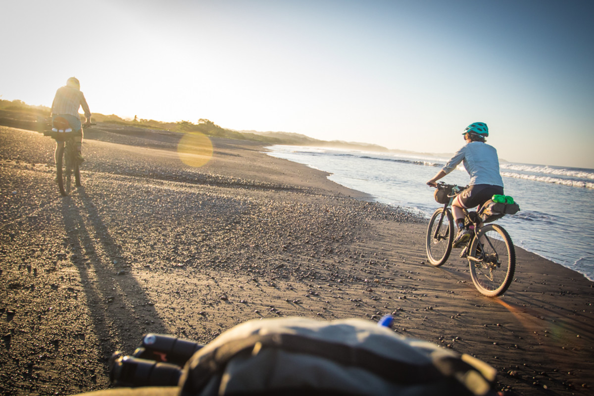 bikepacking in the sun