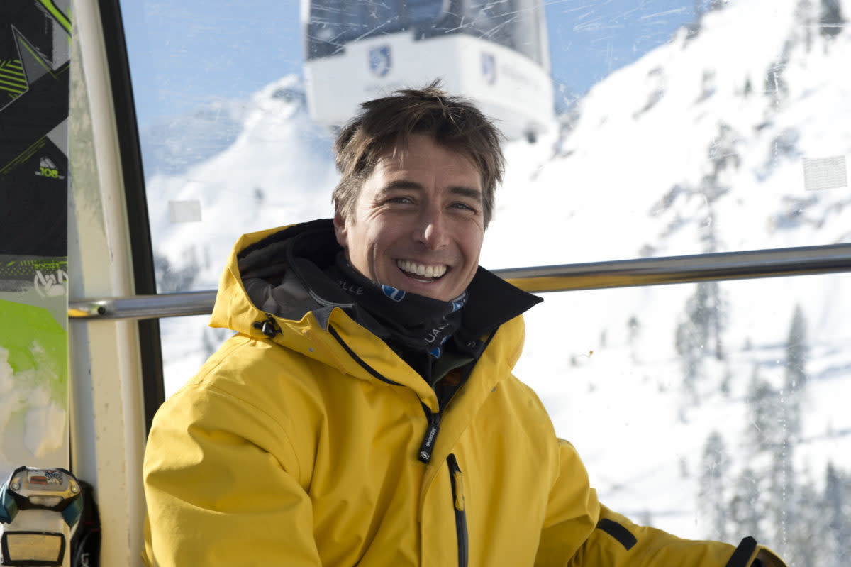 Jonny Moseley skiing at Squaw Valley