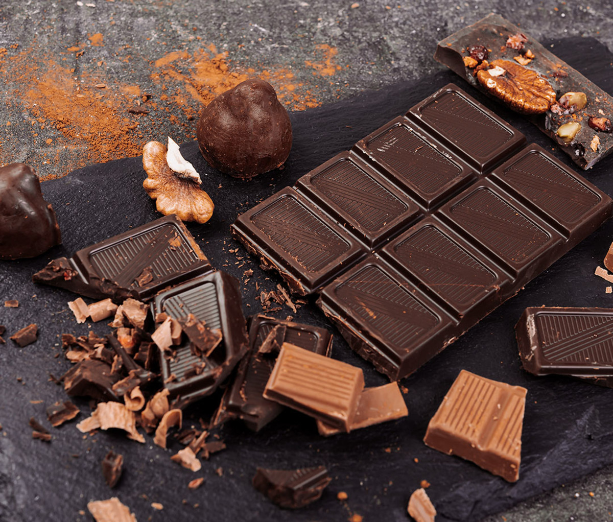 dark and milk chocolate