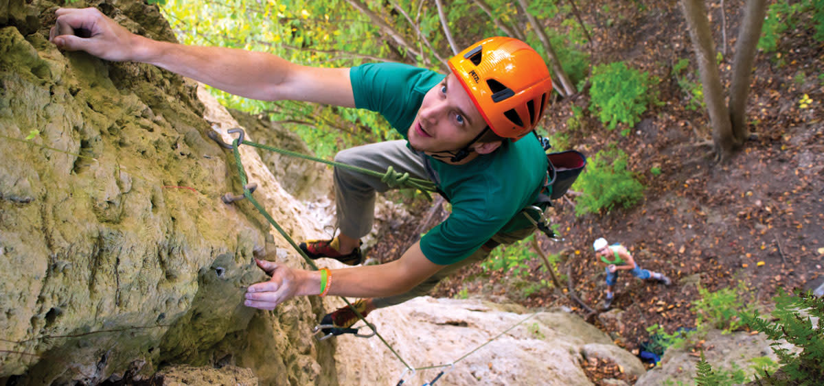 climbing in Iowa