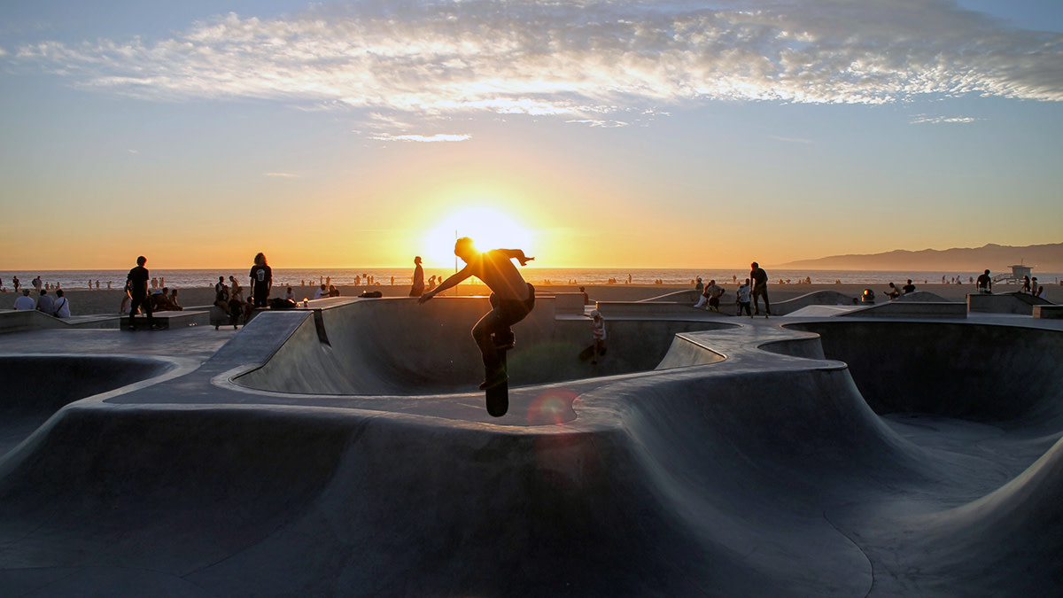 SkateboardingSunset